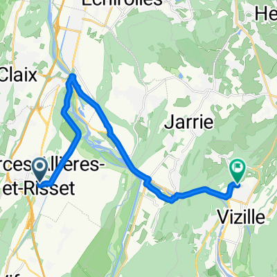De Avenue Joliot Curie 6, Varces-Allières-et-Risset à Chemin du Camping 110, Vizille