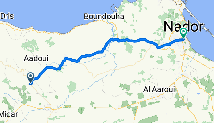 ط ج 511, بن الطيّب to Avenue EL FARABI, Nador
