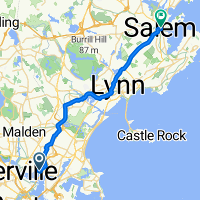 100 Boatswains Way, Chelsea to 62–100 Washington St, Salem