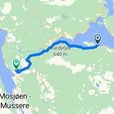 Herringvegen 732–734, Mosjøen to Linerlevegen 5, Mosjøen