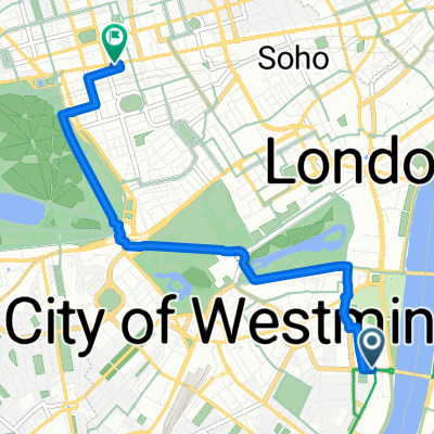 Horseferry Rd to Oxford St (Marble Arch)