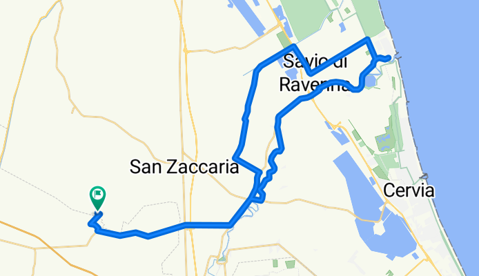 Da Via Acquara Superiore 7, Ravenna a Via Acquara Superiore 7, Ravenna