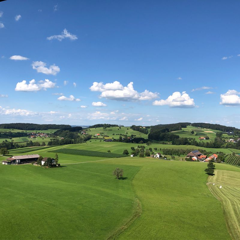 Route Bettwiesen - Wil Aussichtsturm - übers Land