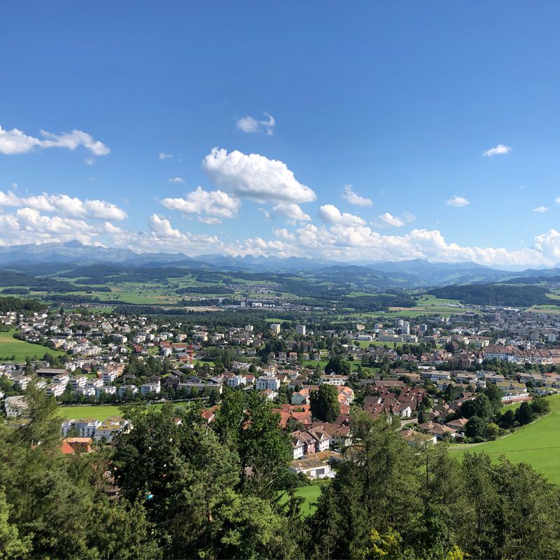 Route Bettwiesen - Wil Aussichtsturm - übers Land