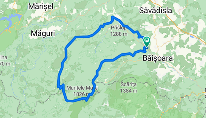 Moara de Padure - M. Filii - M. Bocului - Buscat - M. Mare - Dobrin - Cerc - Cetatea Liteni