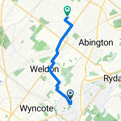 412 Hillside Ave, Jenkintown to 1383 Reservoir Ave, Abington