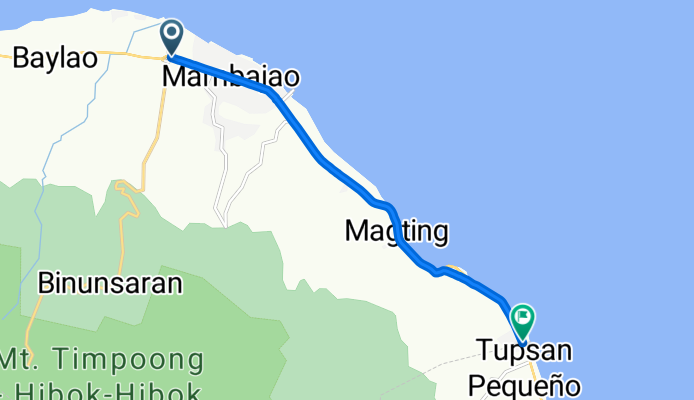 Mambajao to Camiguin Circumferential Road, Mahinog