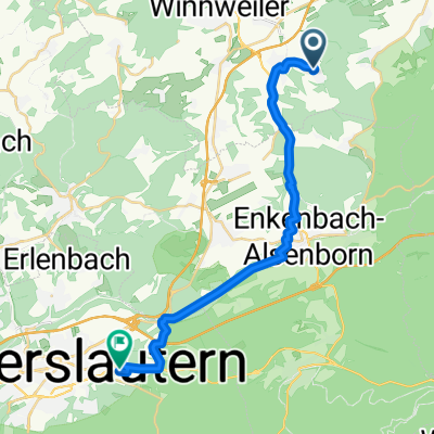 Bergstraße 11, Gonbach nach Stiftswaldstraße 36, Kaiserslautern