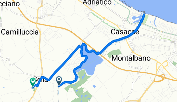 Percorso per Via Enrico Fermi 27, Misano Adriatico