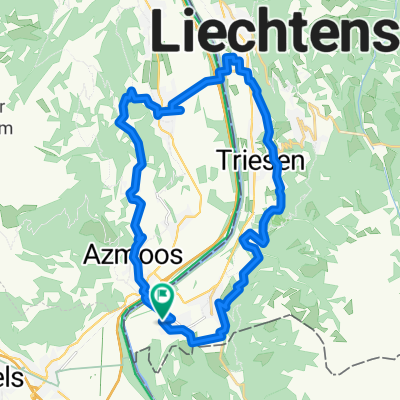 Balzers - Oberschaan -Sevelen - Vaduz - Triesen - Balzers