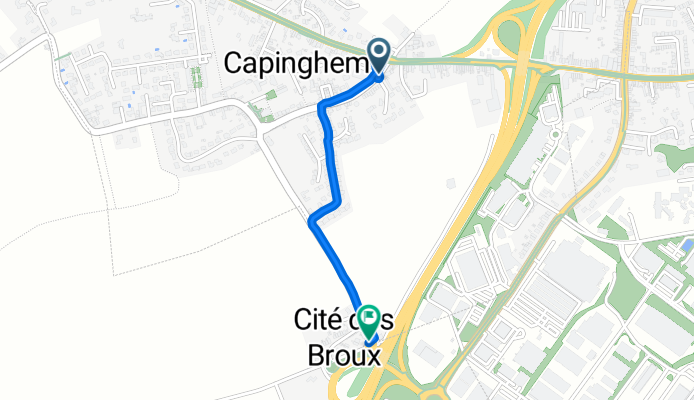 De 3 Rue de l'Église, Capinghem à 26 Cité des Broux, Ennetières-en-Weppes