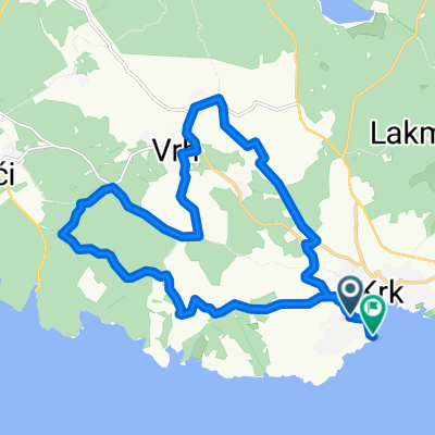 Kvarnerska ulica 2A, Krk naar Unnamed Road, Krk