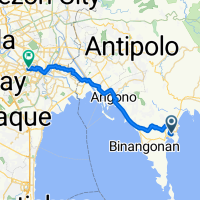 Manila East Road 1074, Cardona to Epifanio de los Santos Avenue 95b, Makati