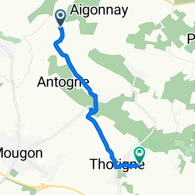 De Route de Magne, Aigonnay à 14–34 Chemin Bas, Thorigné