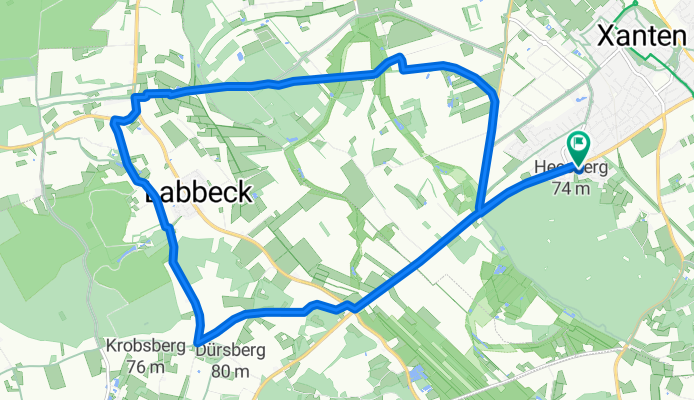 Fichtenweg Xanten-Rauf und Runter Labeck-Xanten Fichtenweg