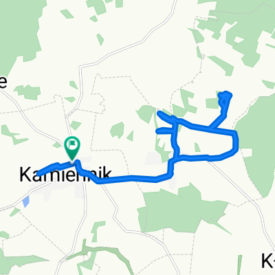 Restful route in Kamiennik