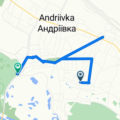 От Unnamed Road, Андріївка до Unnamed Road, Андріївка