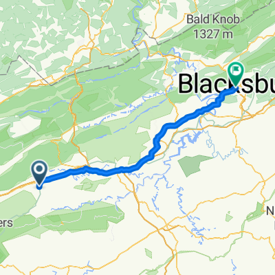 Rural Retreat, VA to Blacksburg, VA