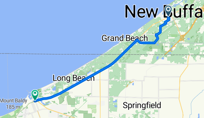 2–46 N Smith St, New Buffalo to 100 E Michigan Blvd, Michigan City