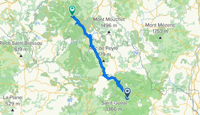 De Le Mas Soubeyran, Molezon à 19 Route du Puy Mary, Dienne