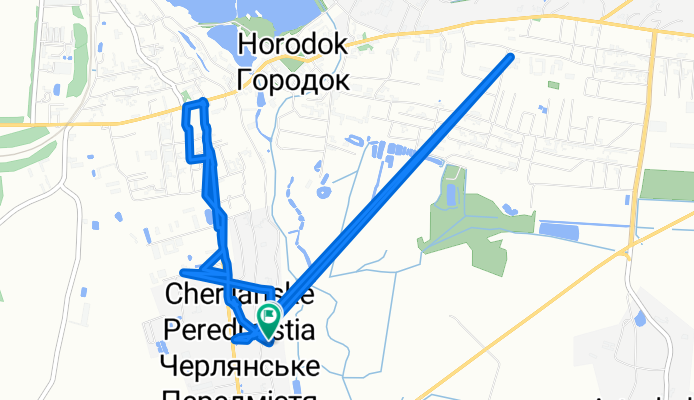 Route to Івасюка 34, Черлянське Передмістя