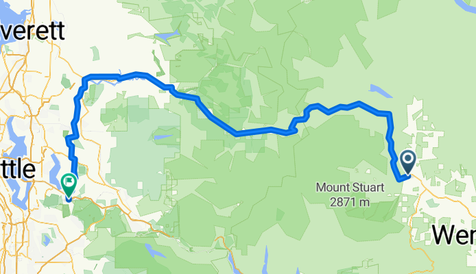 590 US-2, Leavenworth to 135 E Sunset Way, Issaquah