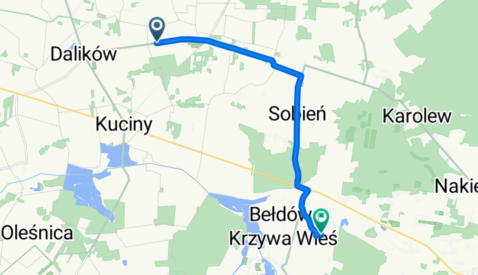 Gajówka-Parcel 1, Dalików do Na Górce 2, Ciężków