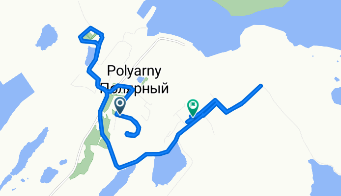 Маршрут в Советская улица, Полярный