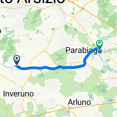 Da Vicolo Privato Calloni 10, Arconate a Via Giuseppe Parini 22, Nerviano