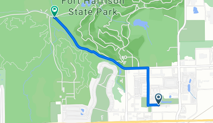 3 mile bike loop