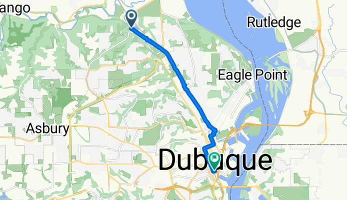 11365–11379 Rupp Hollow Rd, Dubuque to 156–176 W Fourth St, Dubuque