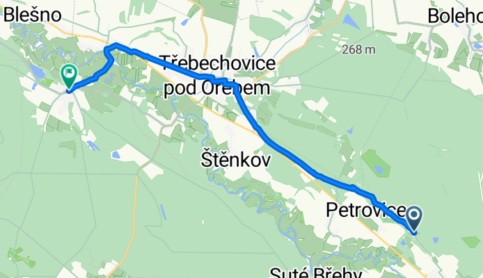 U Petrovic 337, Týniště nad Orlicí to Běleč nad Orlicí