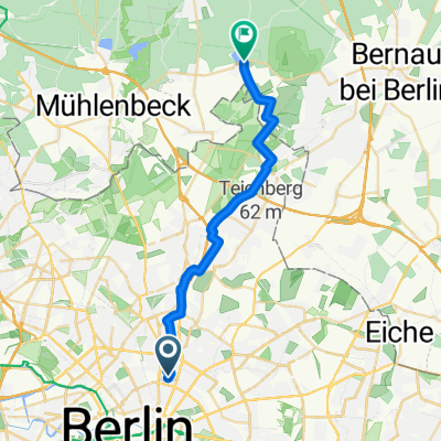 Schliemannstr. - Bernau - Schönwalde/Hobrechtsfelde - Gorinsee