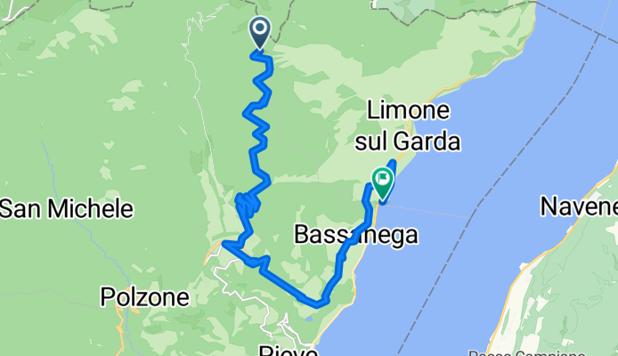 Route nach Via Caldogno 3, Limone sul Garda