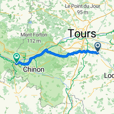 De 28 Rue de Bléré, Truyes à Route de Compostelle, Candes-Saint-Martin