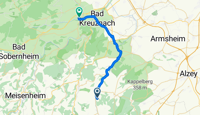 Birkenstraße 11, Gaugrehweiler nach Nahestraße 58, Rüdesheim