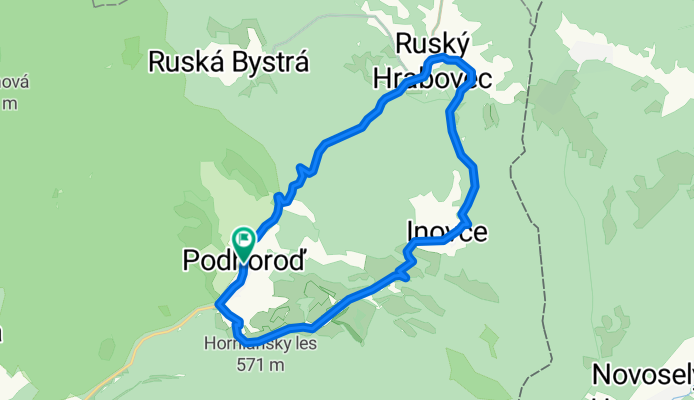 Podhoroď-Beňatina-Inovce-Ruský Hrabovec-Podhoroď