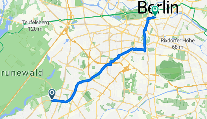 U Oskar Helene Heim nach U Mohrenstraße
