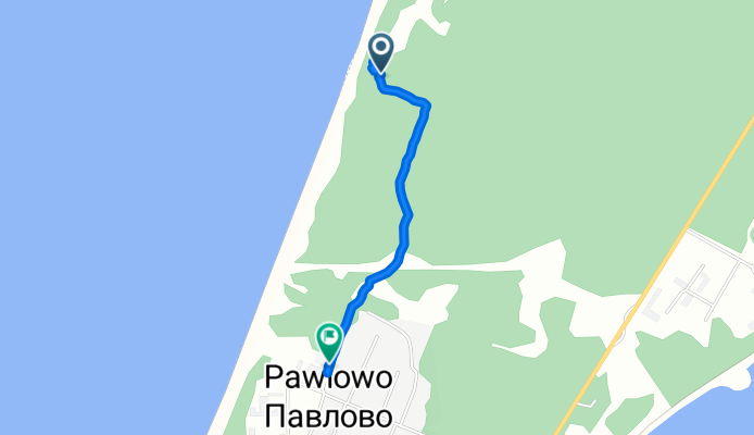 Маршрут в улица Бурденко, Балтийск