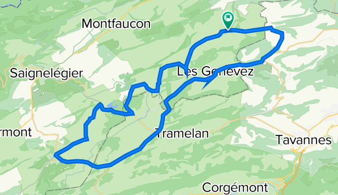 Lajoux - Les Breuleux - Les Genevez - Bellay - Lajoux