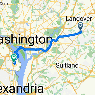1604 Annapolis Ave, Hyattsville to 2121 Crystal Dr, Arlington
