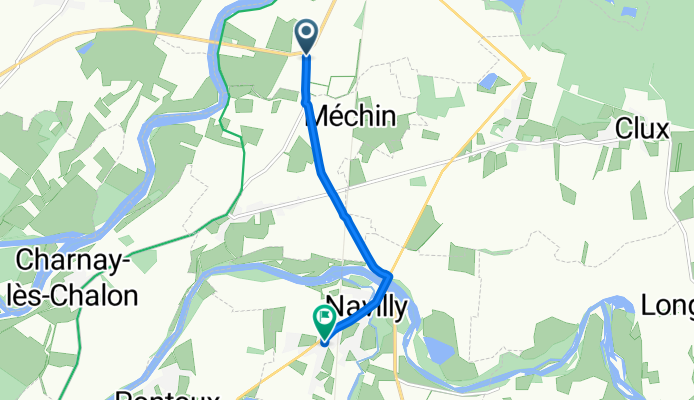 De D154, Trugny à 2 Rue Saint-Léger, Navilly