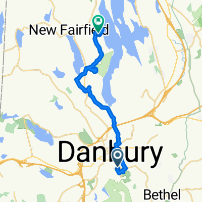 45 Grand St, Danbury to 55 Wood Creek Rd, New Fairfield