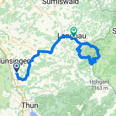 Wrach-Langnau-Blapbach-Hinter Pfiffer-Unterengi-Schärligbad-Langnau. 64km,1300hm