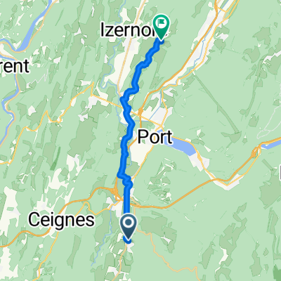 De 30 Route de la Combe du Val, Condamine à Rue Saint-Romain, Izernore