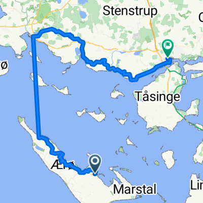Smedevejen 15, Ærøskøbing to Centrumpladsen 1, Svendborg