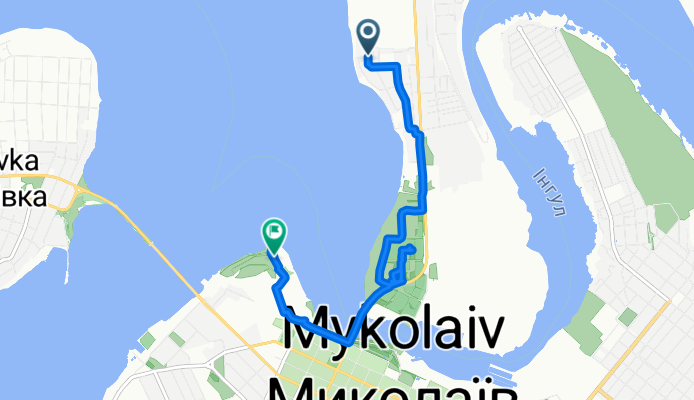 маршрут с 79-й Бригады улица, Николаев