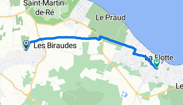 De Rue de la Croix Gouin, Le Bois-Plage-en-Ré à 1–4 Ruelle de l'Aimorin, La Flotte