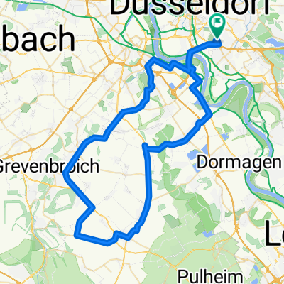 RTF Bezirk Düsseldorf - Düsseldorfer Bezirks-RTF 2009 - 71 km CLONED FROM ROUTE 368219