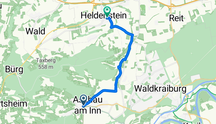 Lindenstraße 5, Aschau am Inn nach Schulstraße 3, Heldenstein